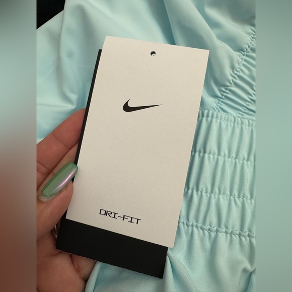 Nike Women's Light Blue Shorts - Picture 3 of 5